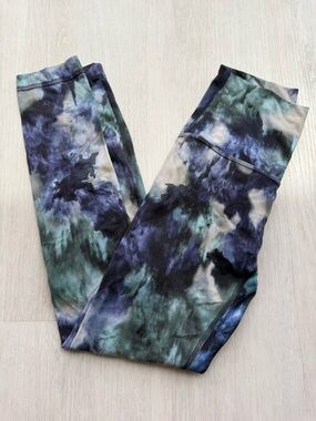 lululemon athletica Align Tie-Dye Leggings in Blue, Green and Cream